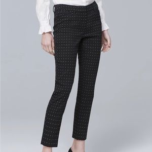 WHBM dotted slim pants.
